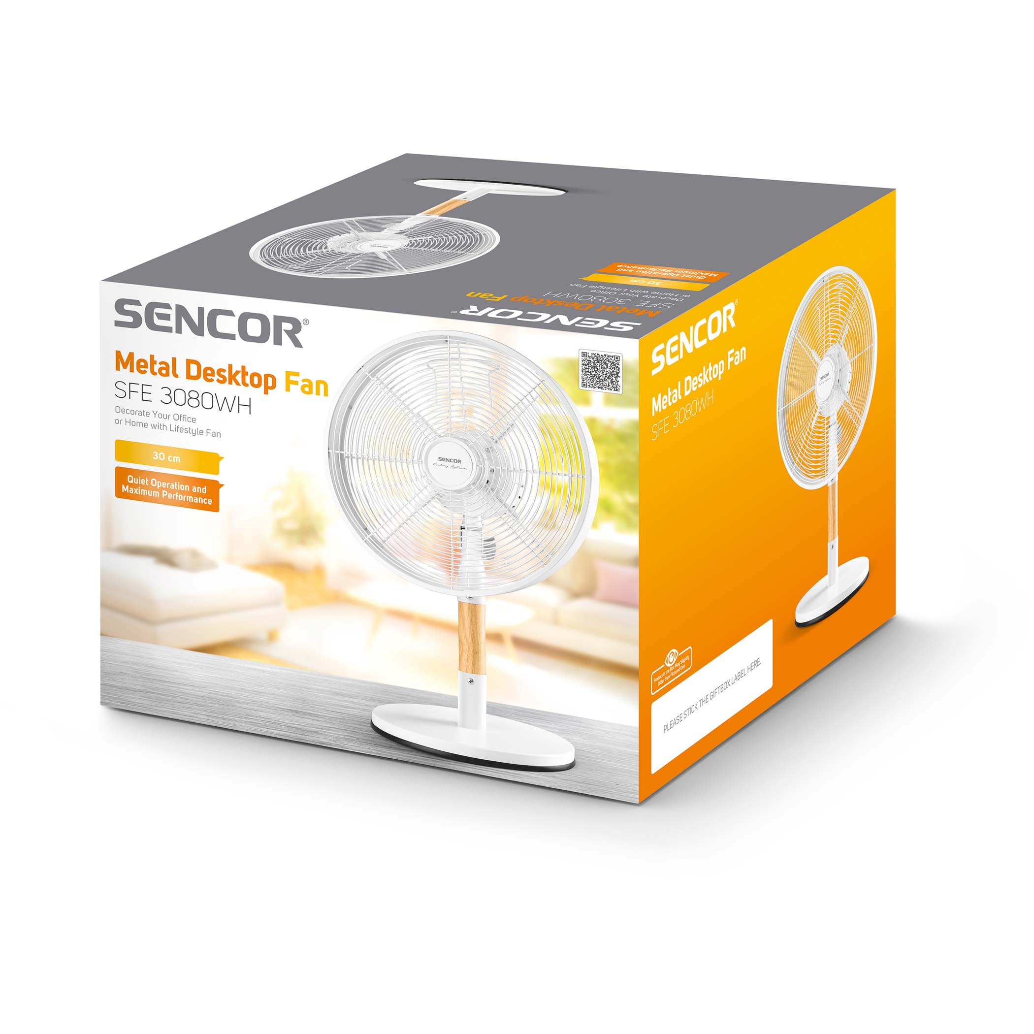 SENCOR SFE 3080WH DESK FAN 35W ⌀30CM