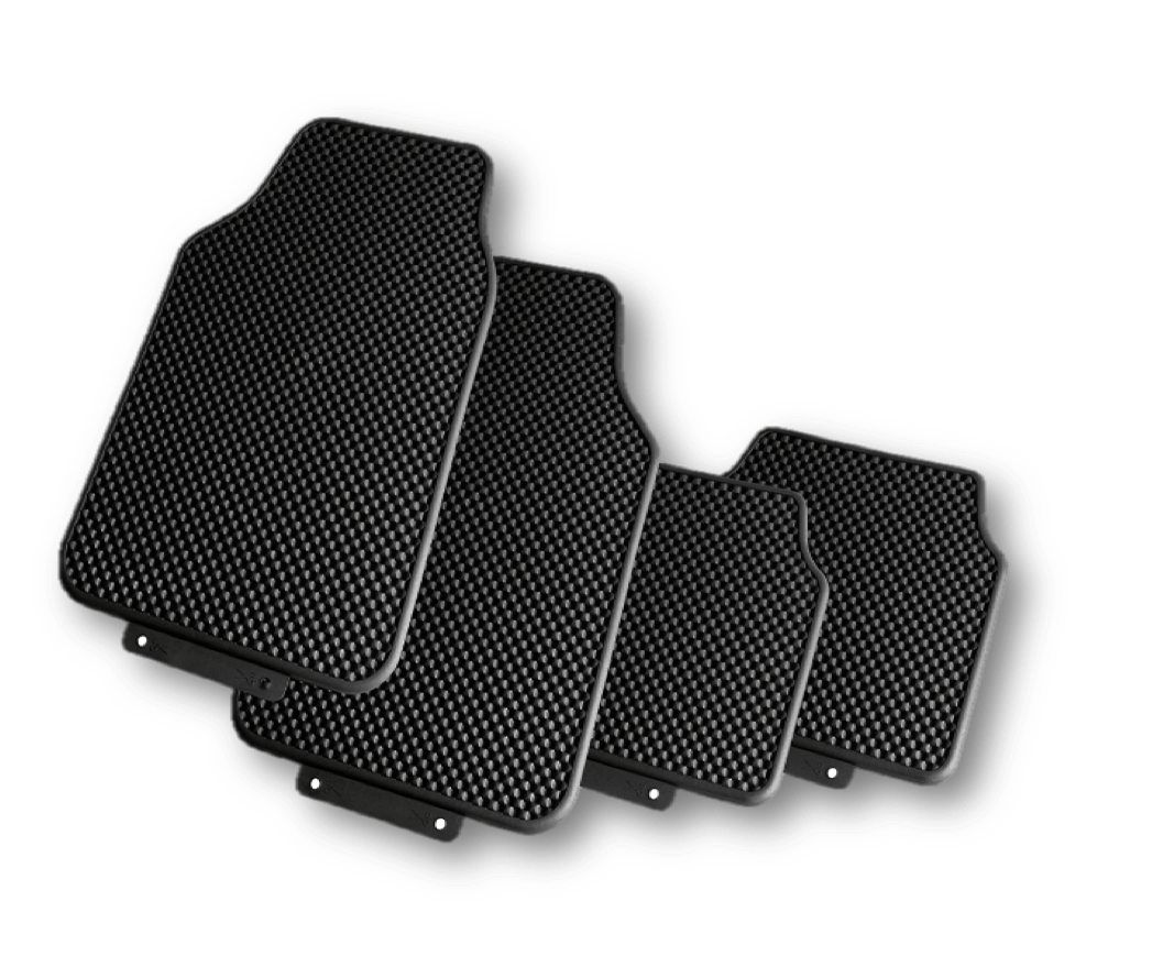 AUTOMAX PREMIUM PVC CAR MATS WITH VERCLO GRIP SET x 4