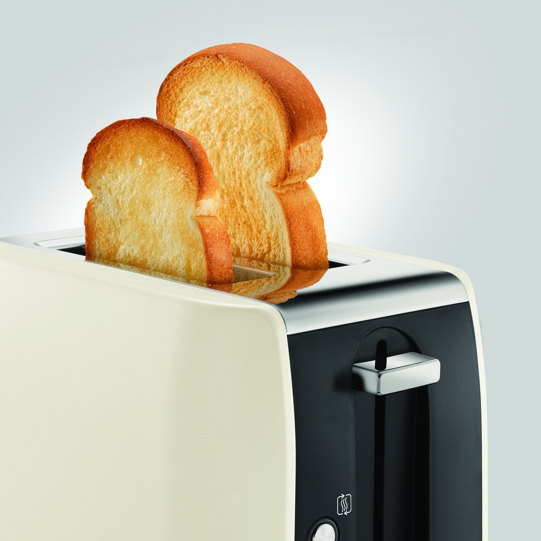 MORPHY RICHARDS CREAM 2 SLICE TOASTER