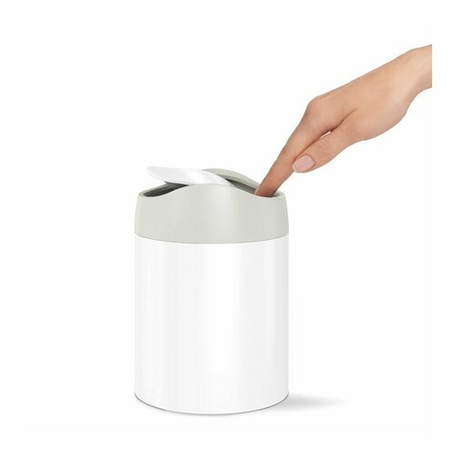 SIMPLEHUMAN MINI BIN 1.5L WHITE