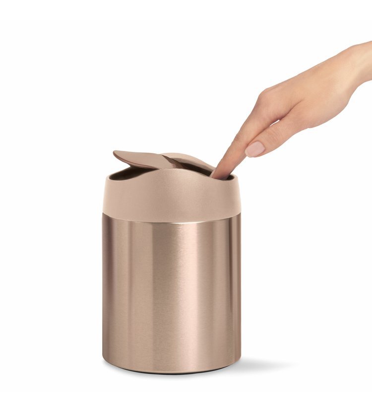 SIMPLEHUMAN MINI BIN 1.5L ROSE GOLD