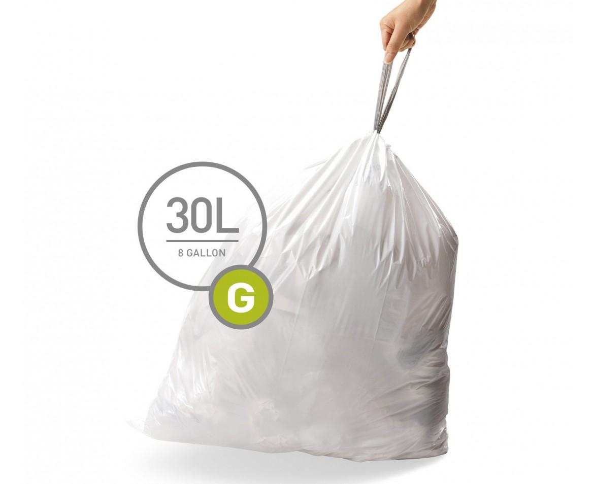 SIMPLEHUMAN BIN BAG LINER G (30L) 20PCS