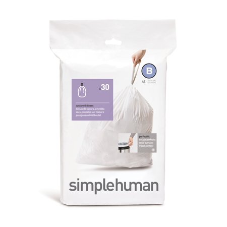 SIMPLEHUMAN BIN BAG LINER B (6L) 30PCS