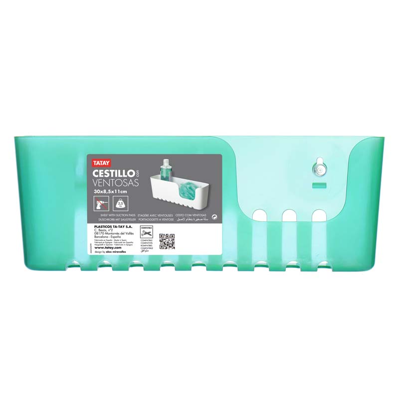 TATAY BATHROOM SHELF TURQUOISE