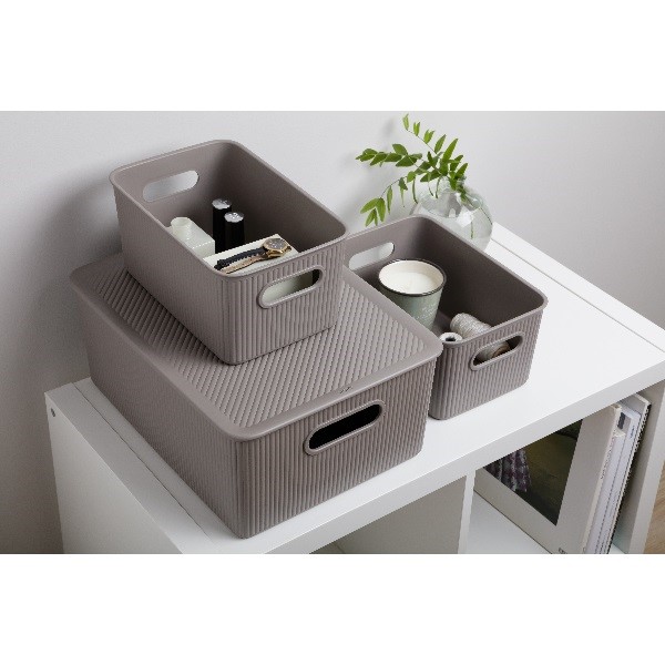 TATAY STORAGE BASKET 38.5X29.4X16CM 15L TAUPE