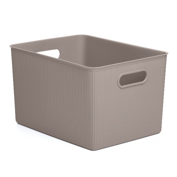 TATAY STORAGE BASKET 38.5X29.4X23CM 22L TAUPE