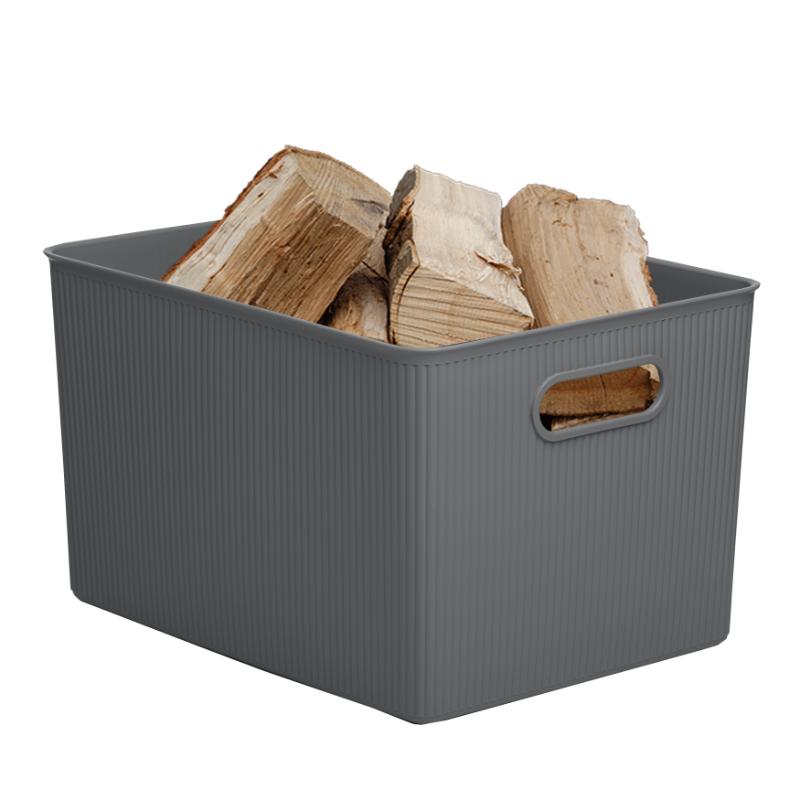 TATAY STORAGE BASKET 38.5X29.4X23CM 22L GREY