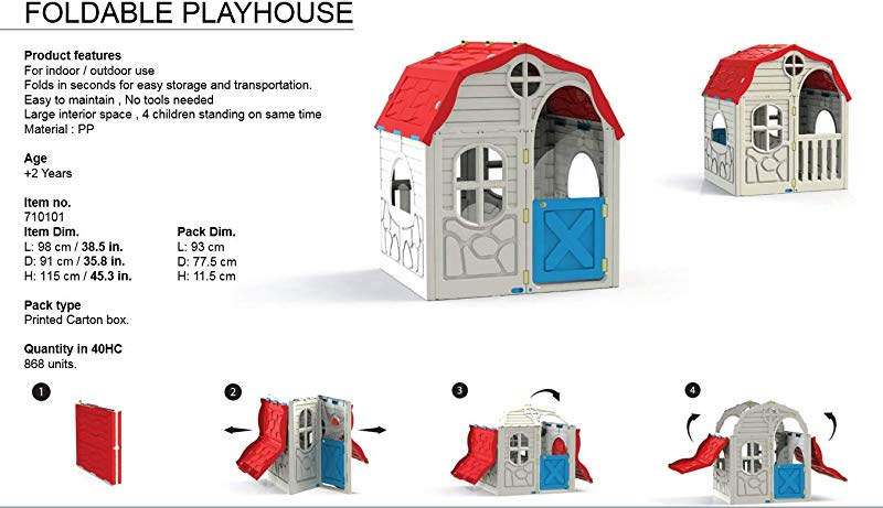 RAM GAMEROOM FANTASTIC FOLDABLE PLAYHOUSE