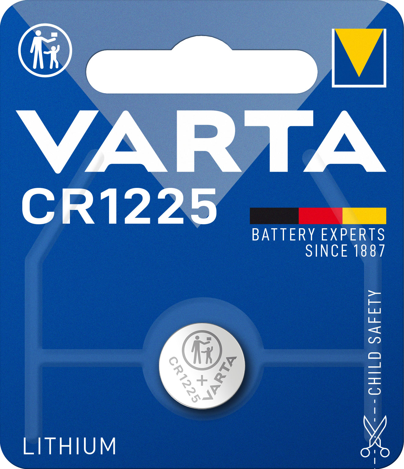 VARTA LITHIUM COIN CR1225 (BUTTON CELL BATTERY, 3V) PACK OF 1