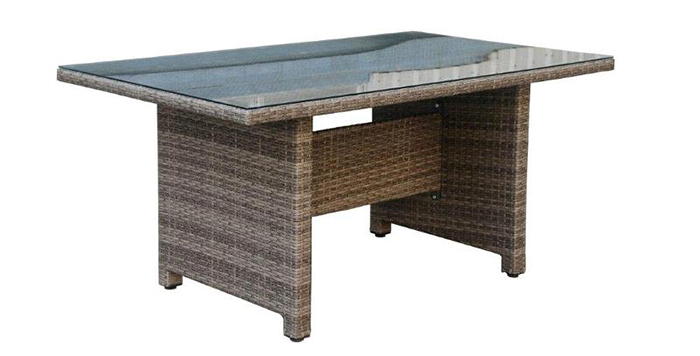 ANTRIA DINING TABLE 145X85X68CM -  ΒROWN