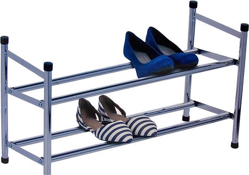 SHOE RACK WITH 2 LAYER 62-115CM TELESCOPIC