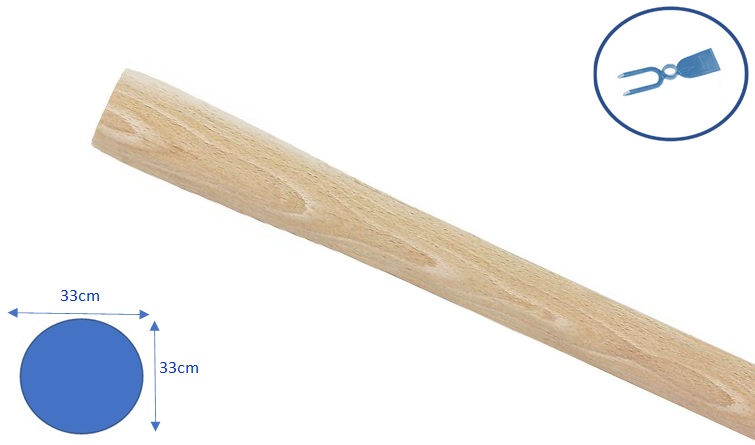 ELTECH WOODEN HANDLE 1000X32MM