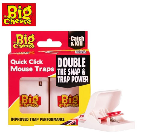 BIG CHEESE 3PCS MOUSE TRAP QUICK CLICK