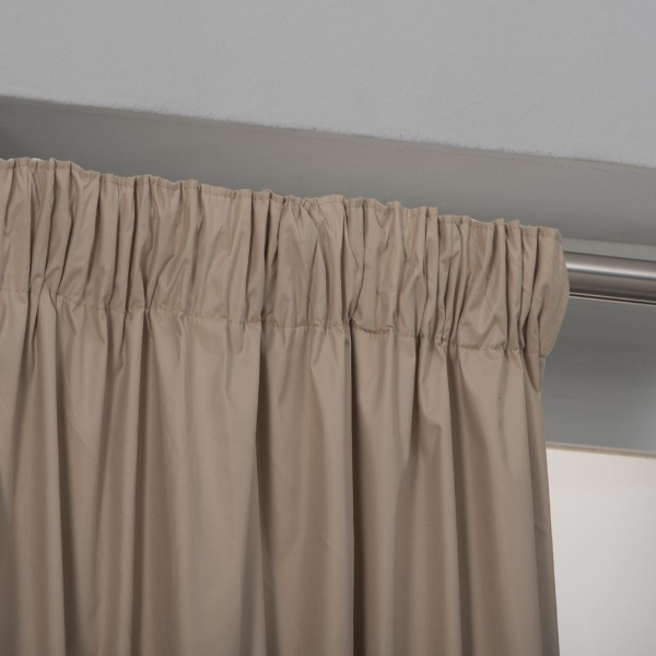 EASYHOME CURTAIN QAMAL BEIGE 140X270CM BLACKOUT