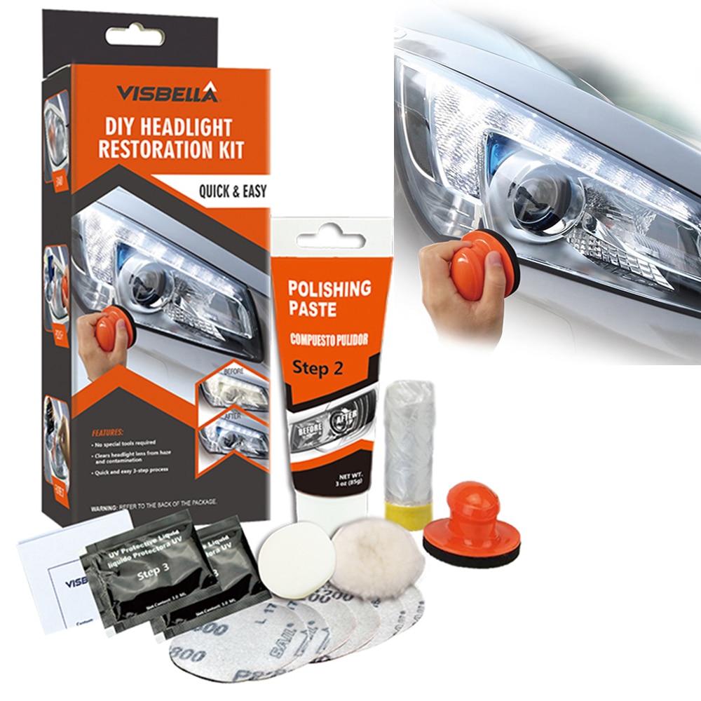 VISBELLA DIY HEADLIGHT RESTORATION KIT MANUAL