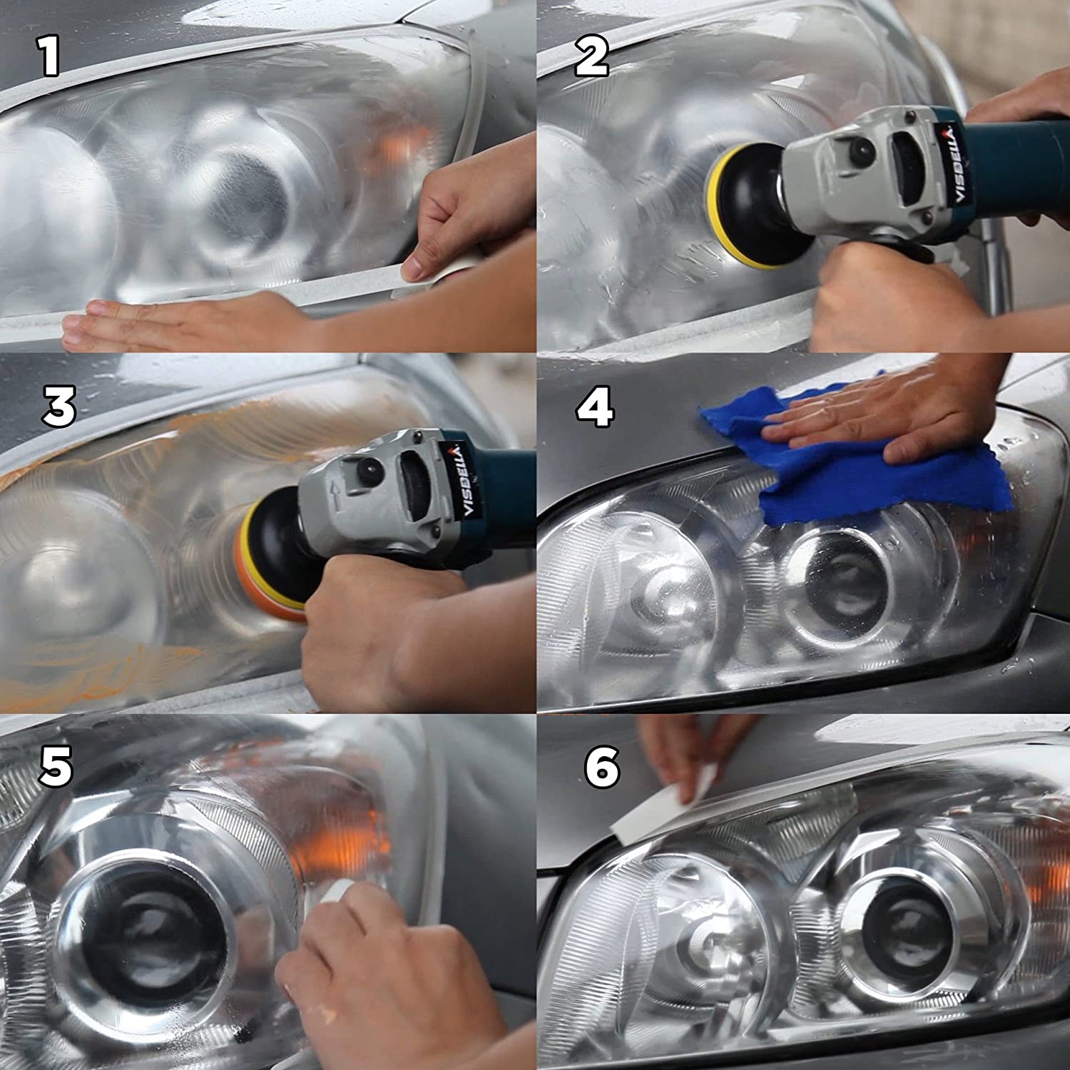 VISBELLA DIY HEADLIGHT RESTORATION KIT