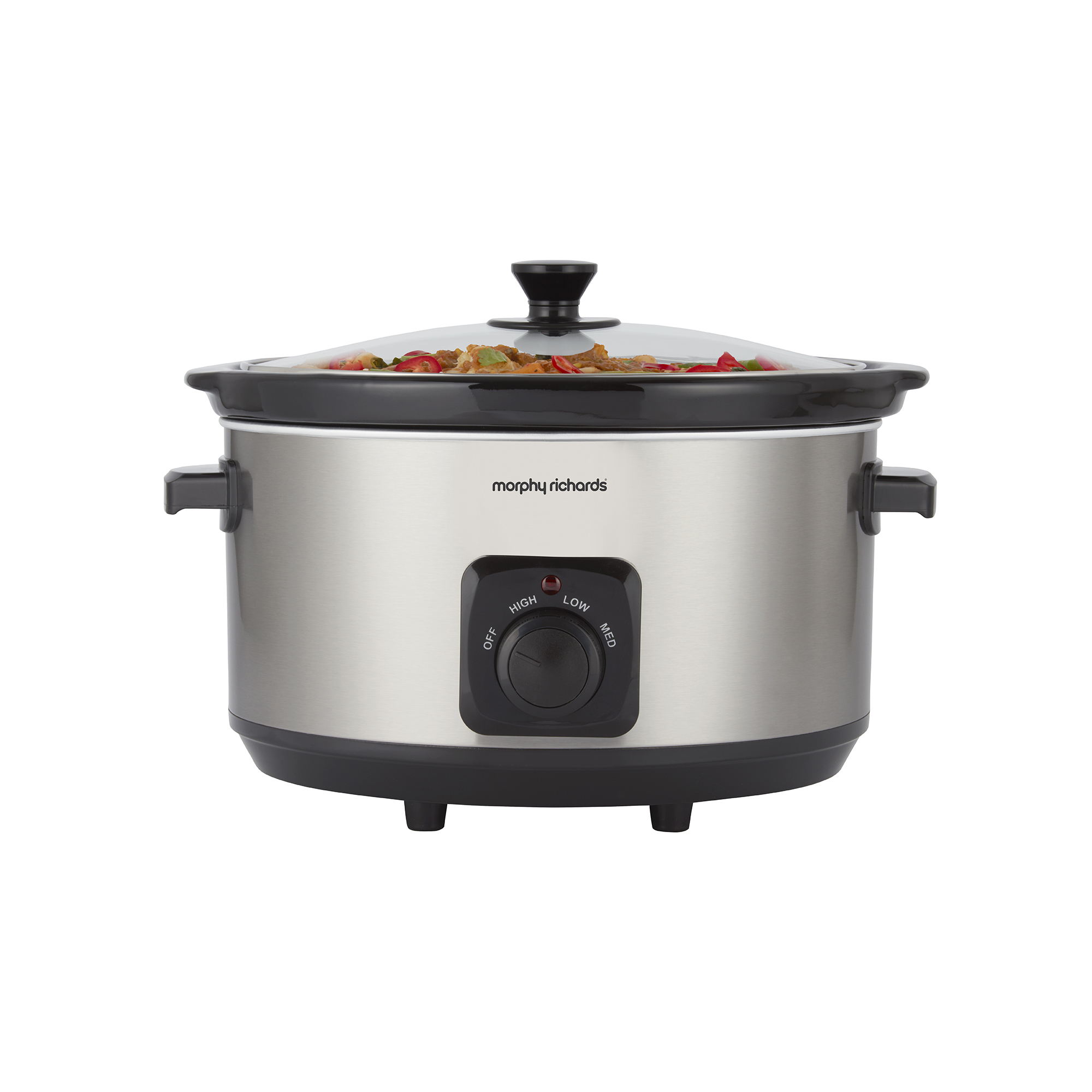 MORPHY RICHARDS 461013 SLOW COOKER 6.5L BRUSHED STAINLESS STEEL