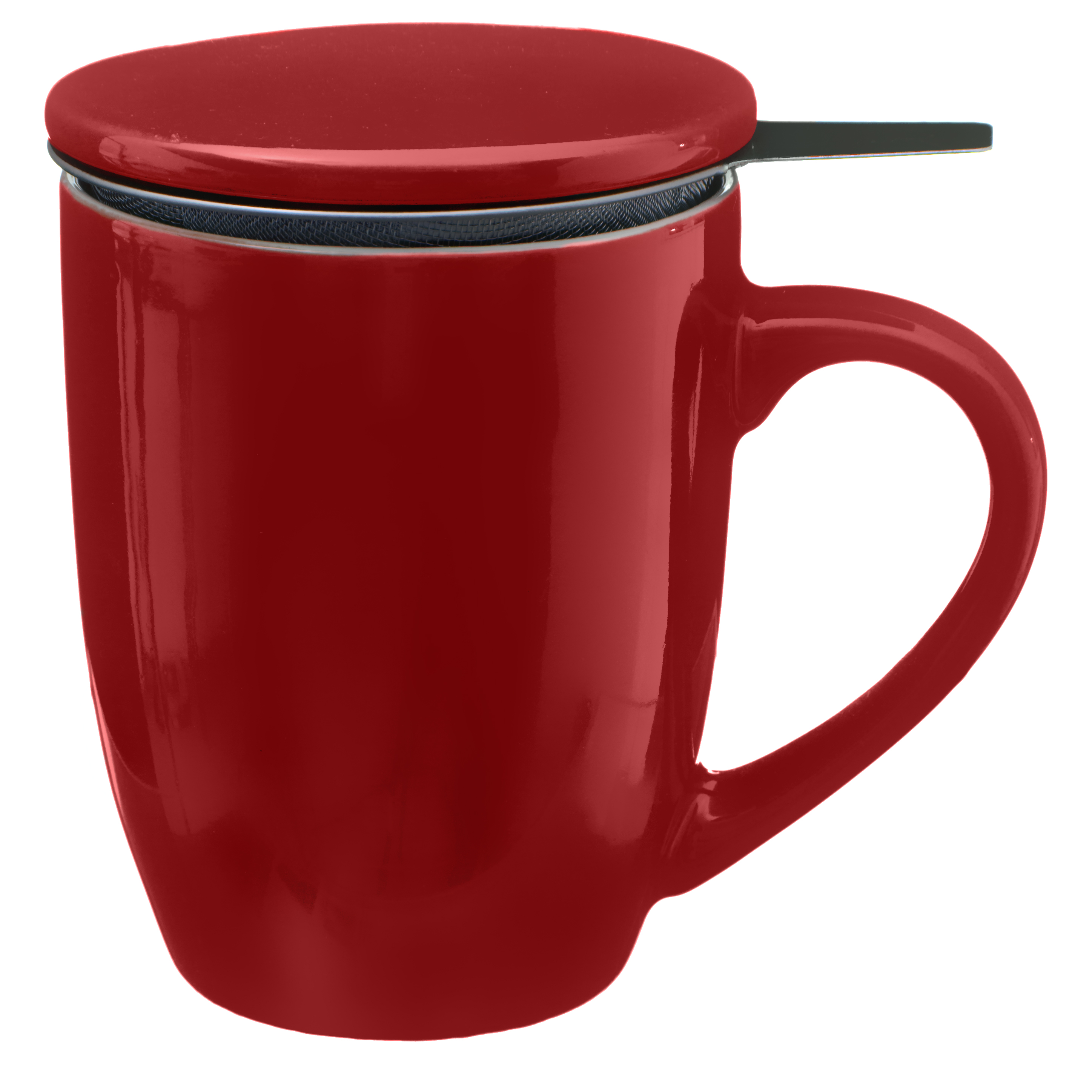 SECRET DE GOURMET MUG W/FILTER + LID 32CL RED