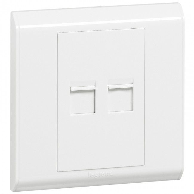 LEGRAND 617692 BELANKO SWITCH 2 GANG DATA SOCKET