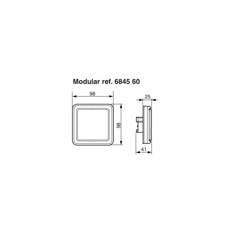 LEGRAND 684560 PUSH-BUTTON PLEXO 66 1 GANG 2 WAY 6 A FLUSH MOUNTING