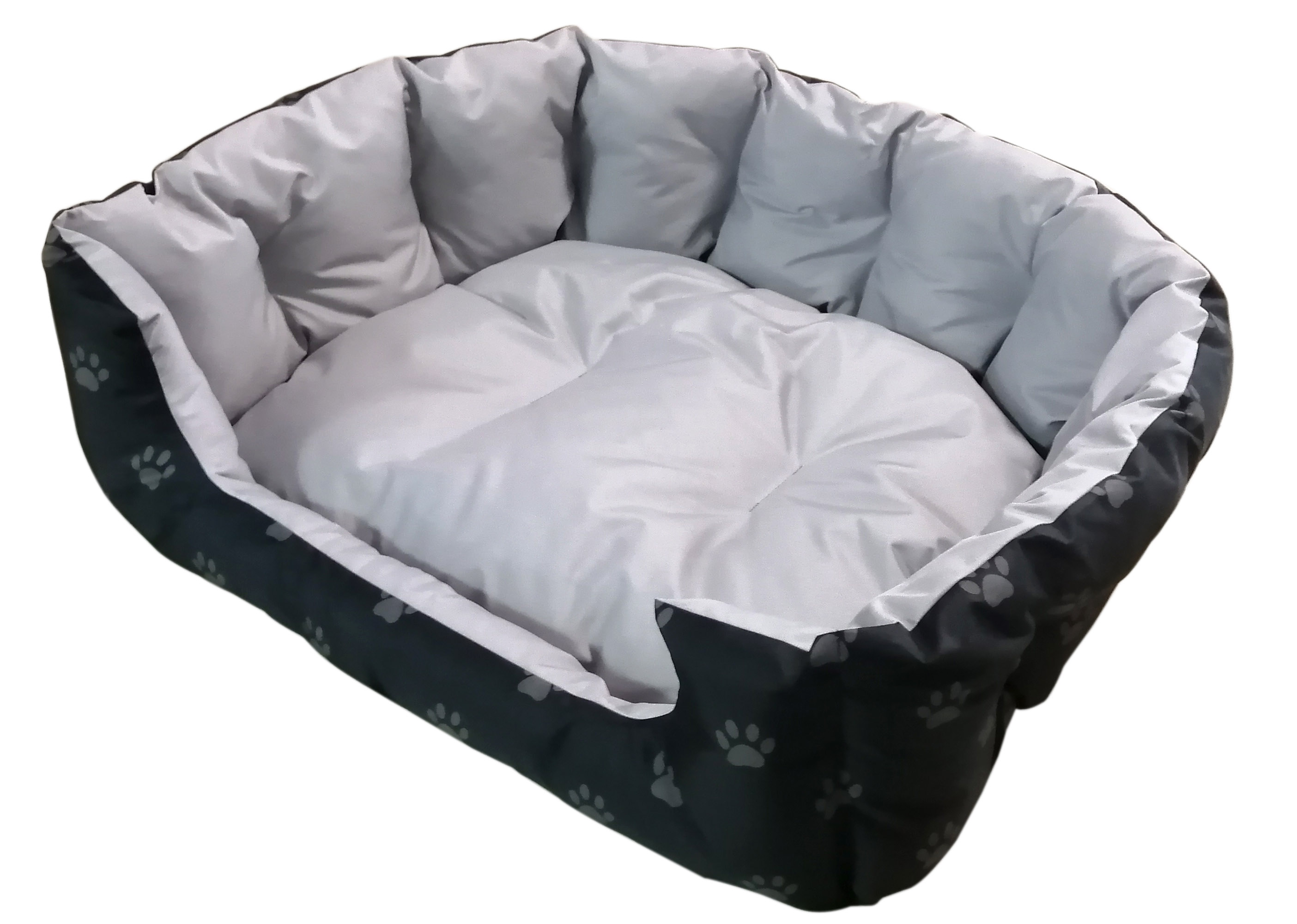 DOG BED BLACK 70X60X23CM