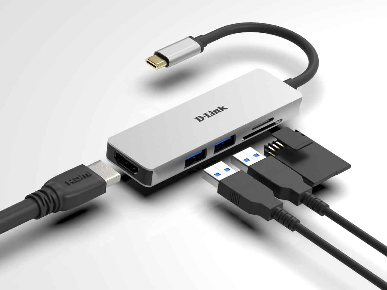 D-LINK DUB-M530 5 IN 1 USB-C HUB