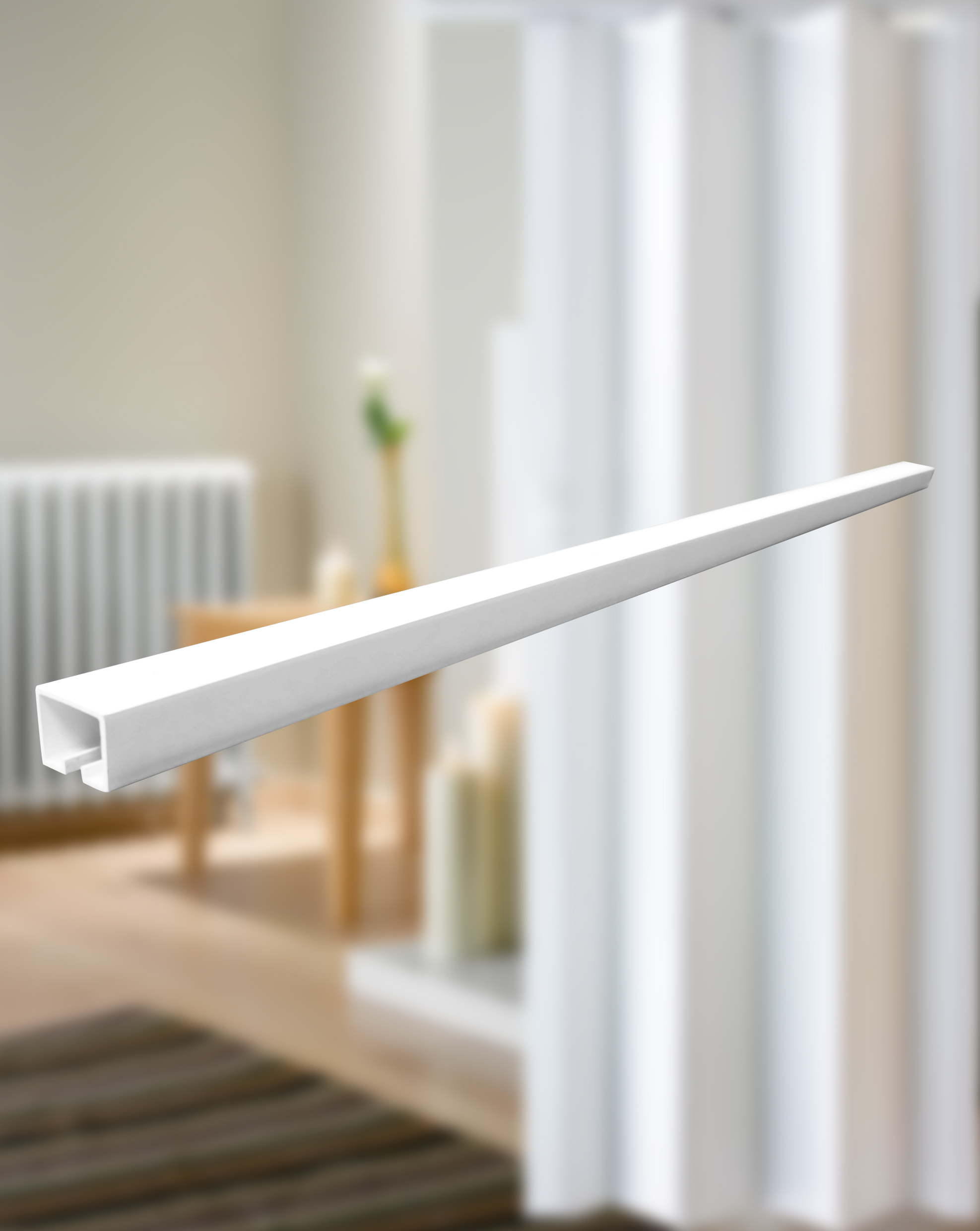 ATRIUM RAIL FOR FOLD DOOR 2M WHITE