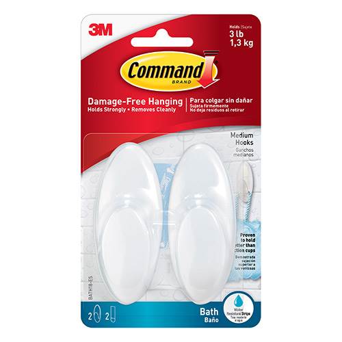 3M COMMAND HOOKS 1.3KG WHITE