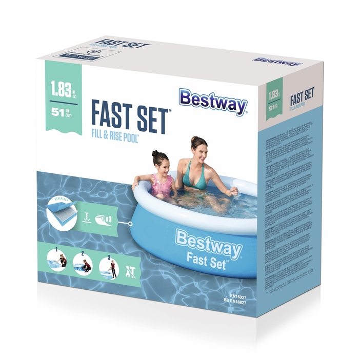 BESTWAY 57392 MY FIRST FAST SET ΠΙΣΙΝΑ 183X51CM ΜΠΛΕ