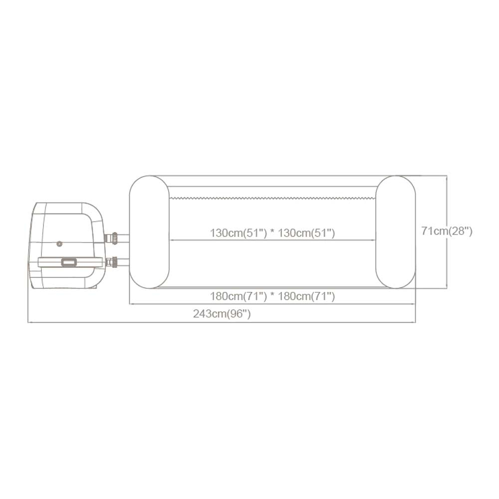 BESTWAY 60031 LAY-Z SPA HAWAII HYDROJET PRO 180X180X71CM