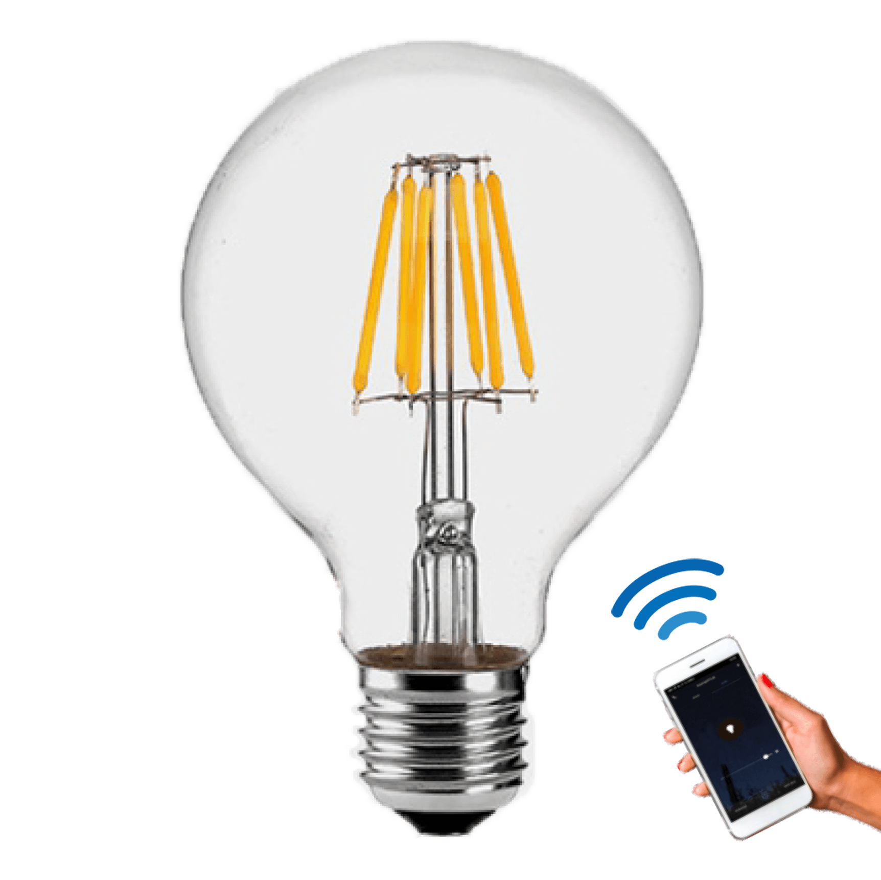 SUNLIGHT LED 7W SMART FILAMENT BULB G95 E27 2700K WIFI TUYA APP 800LM