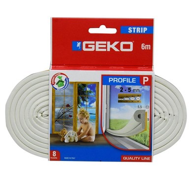 GEKO STRIP  WHITE PROFILE ''P'' 6M