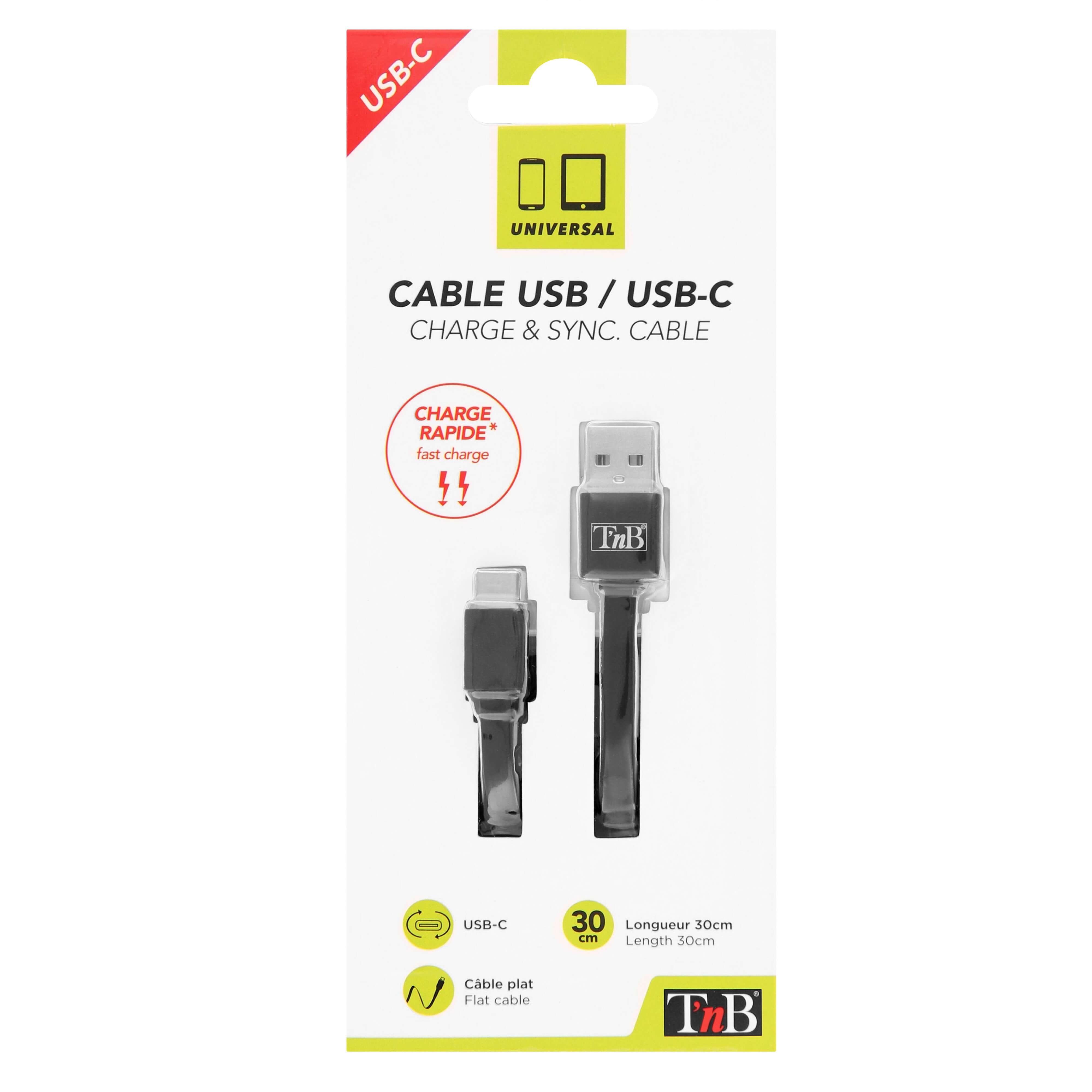 TNB USB-C TO USB-A CABLE 30CM