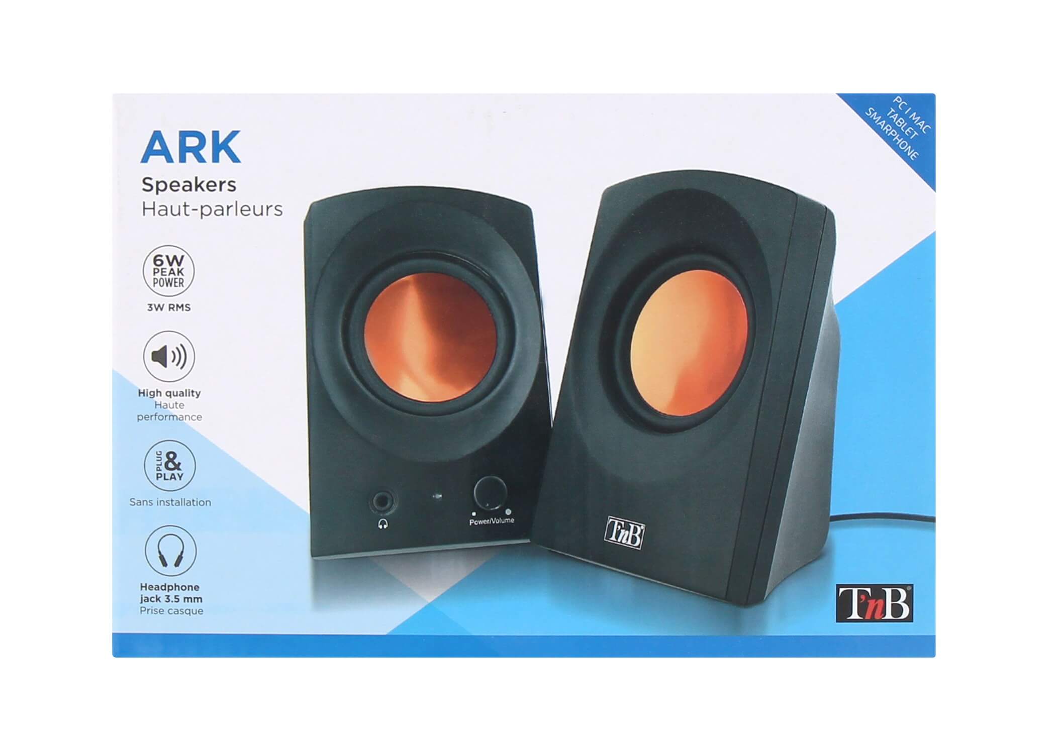 ARK 2.0 MULTIMEDIA SPEAKERS 6W BRONZE