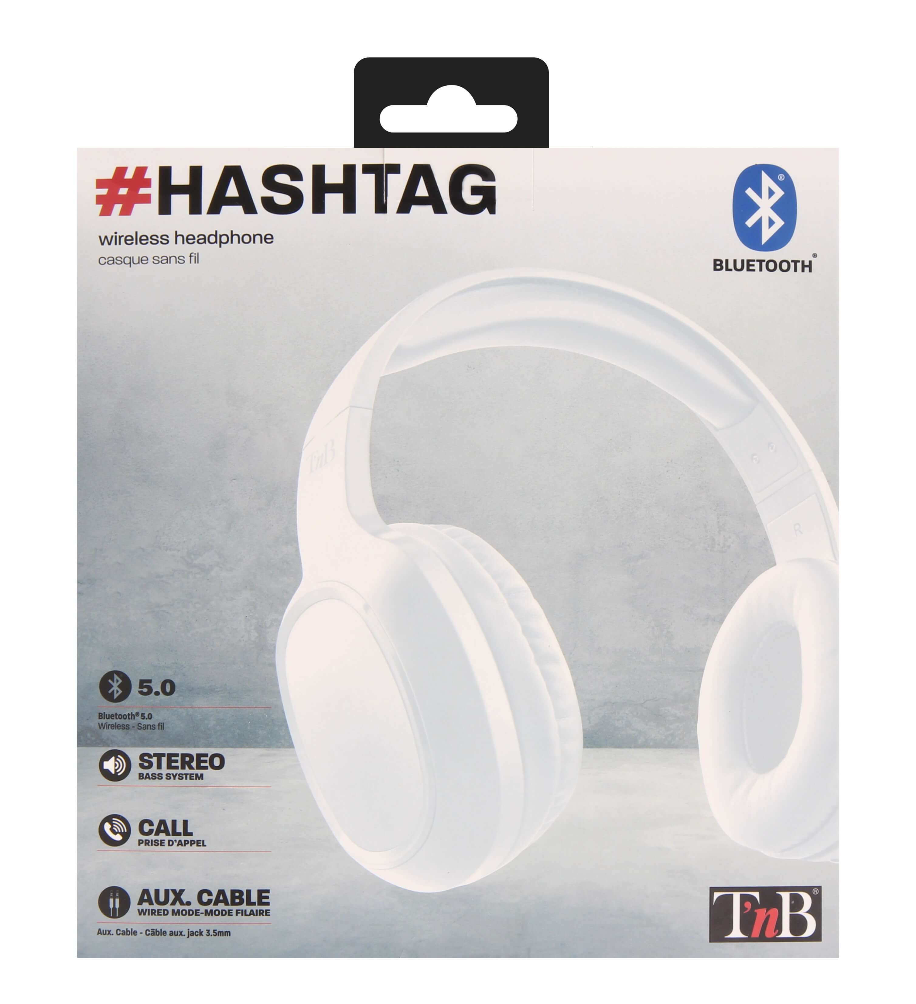 TNB HASHTAG BLUETOOTH HEADSET WHITE