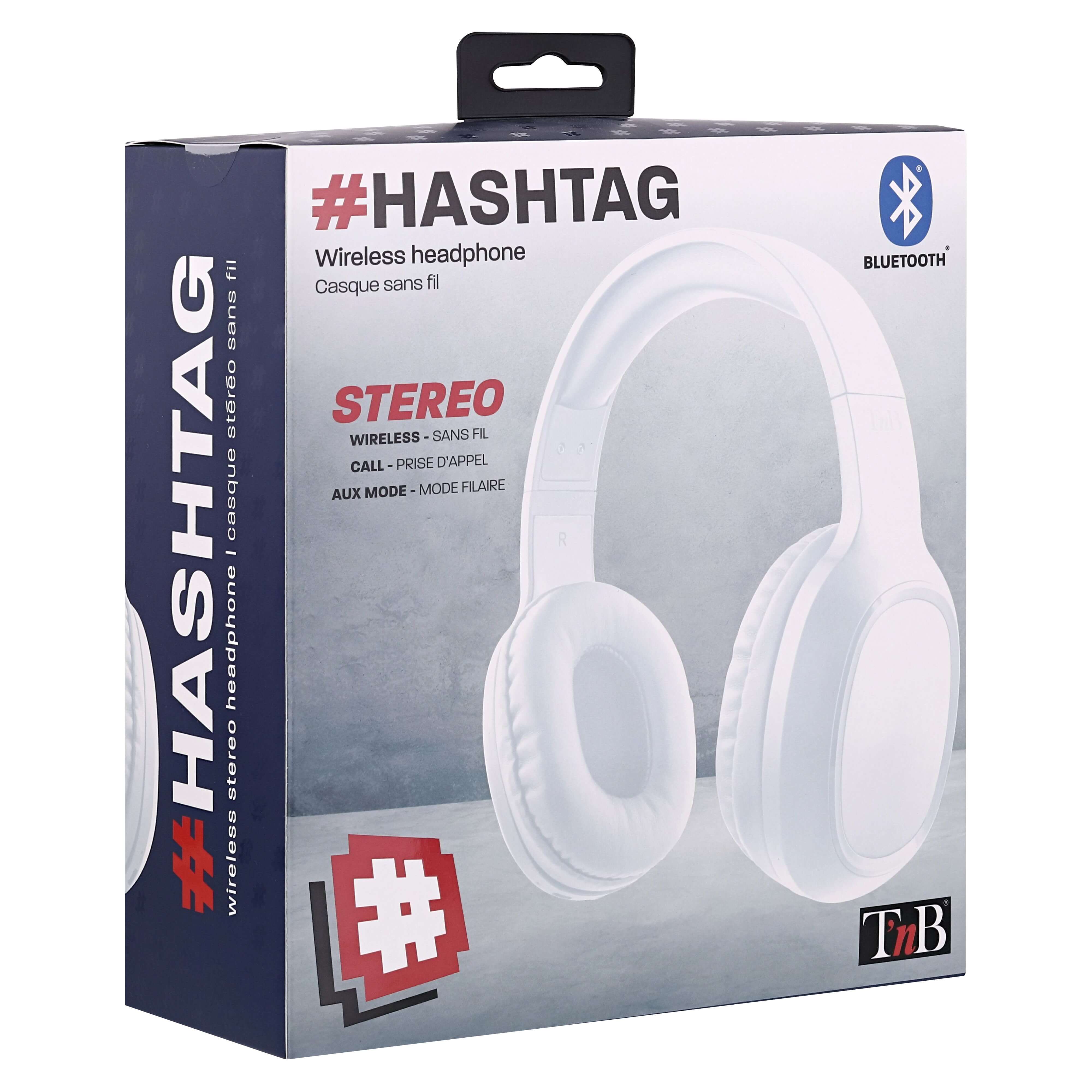 TNB HASHTAG BLUETOOTH HEADSET WHITE