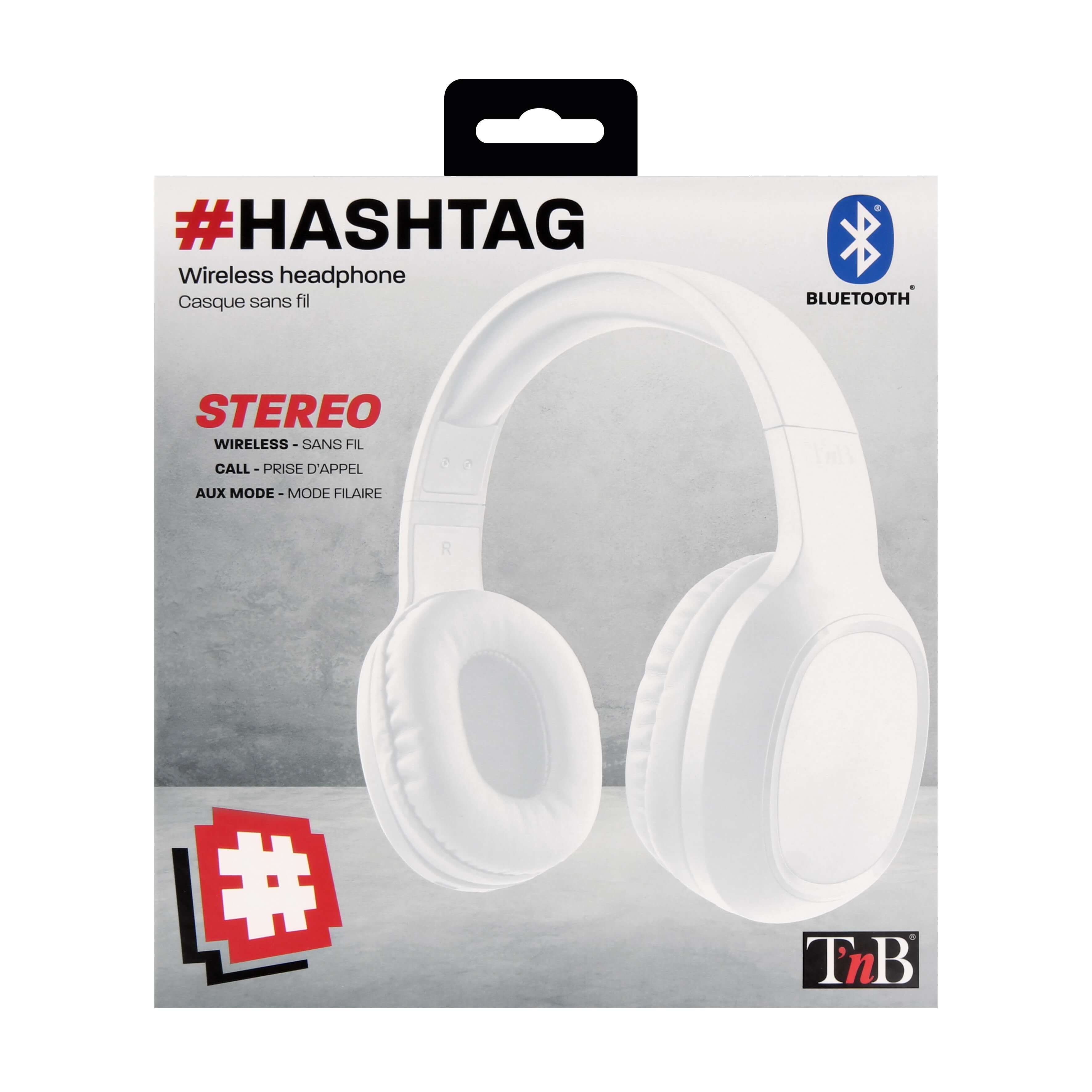 TNB HASHTAG BLUETOOTH HEADSET WHITE