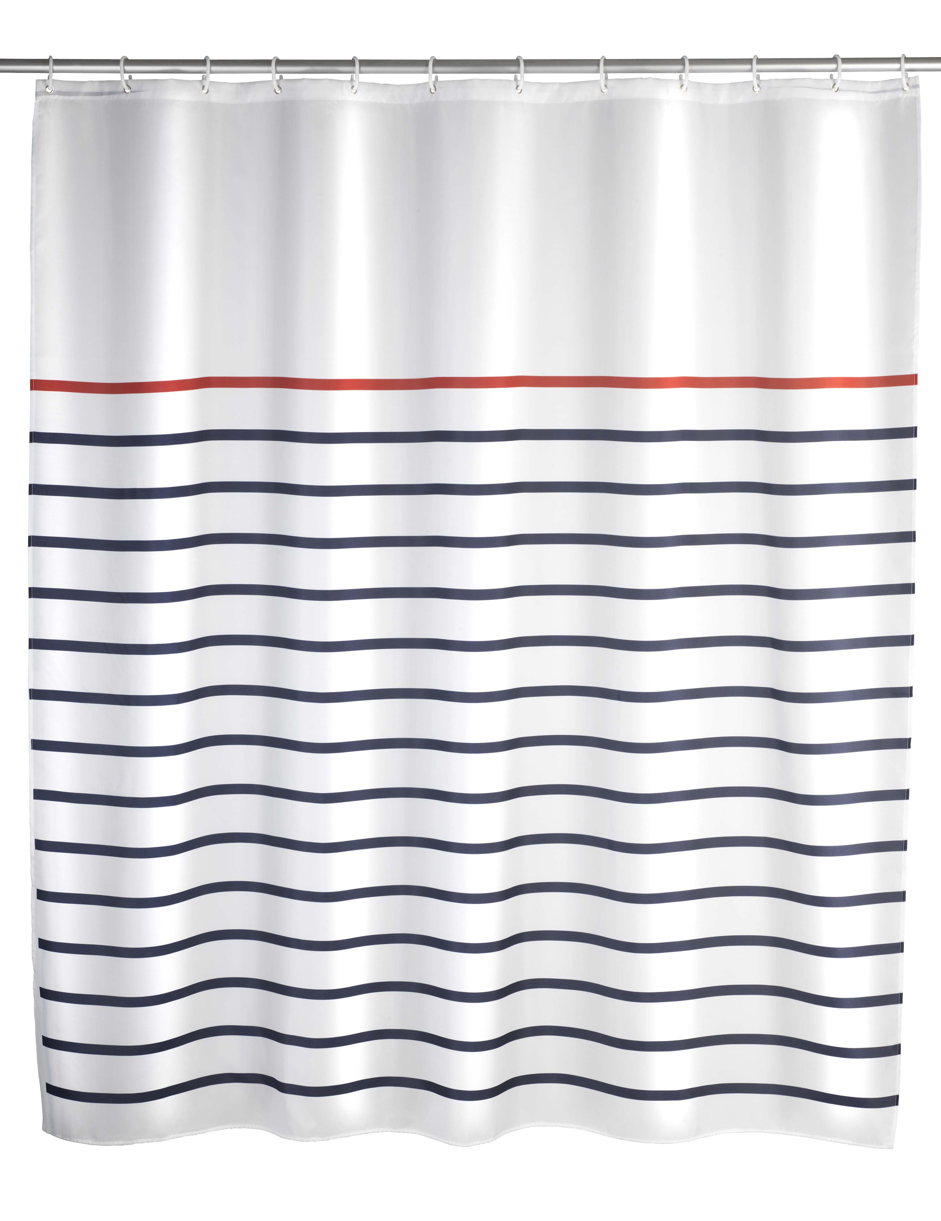 WENKO POLY SHOWER CURTAIN 180X200CM MARINE