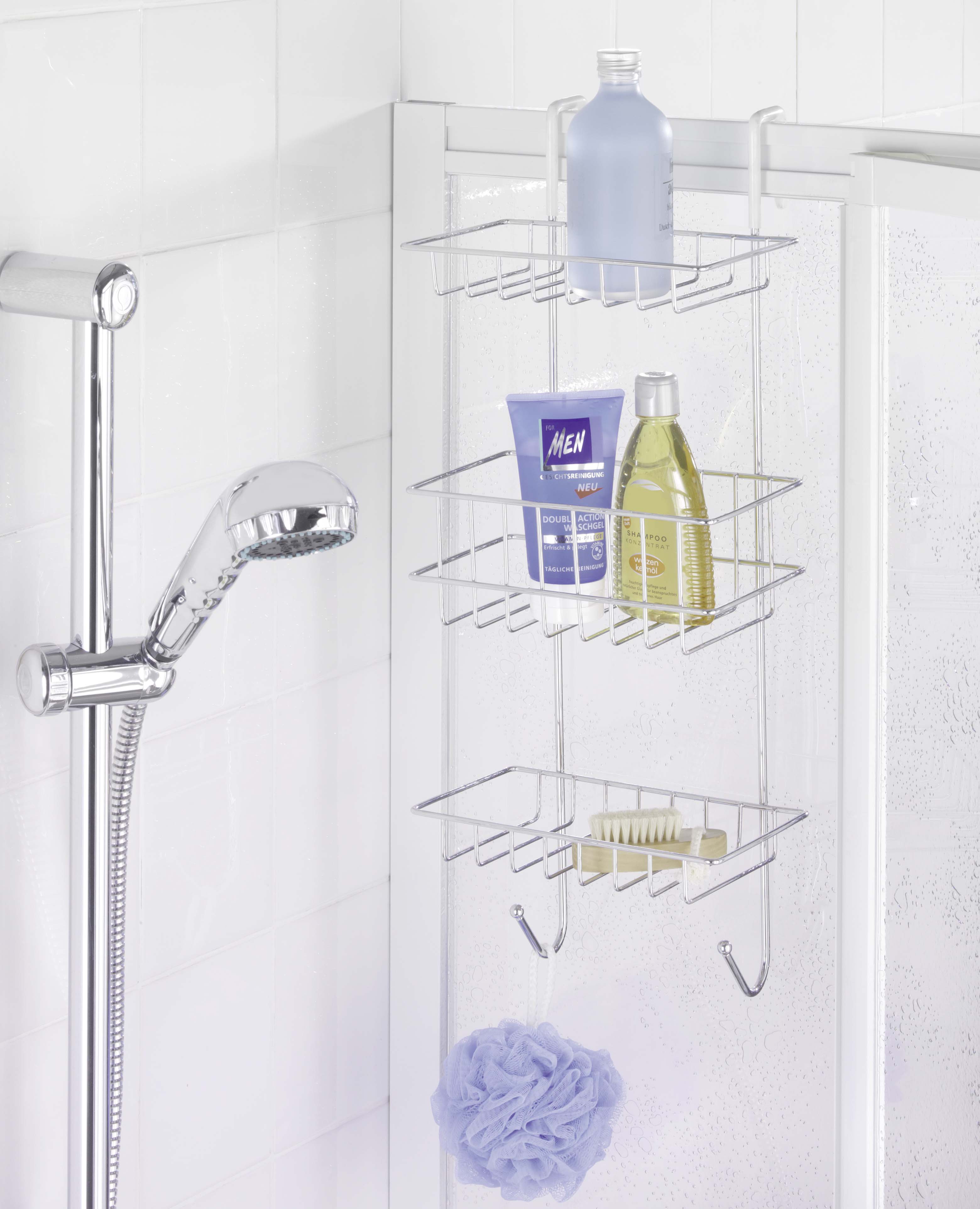 WENKO BATH RACK REVIGO 3 TIER CHROMED 22.5X57X18.5CM