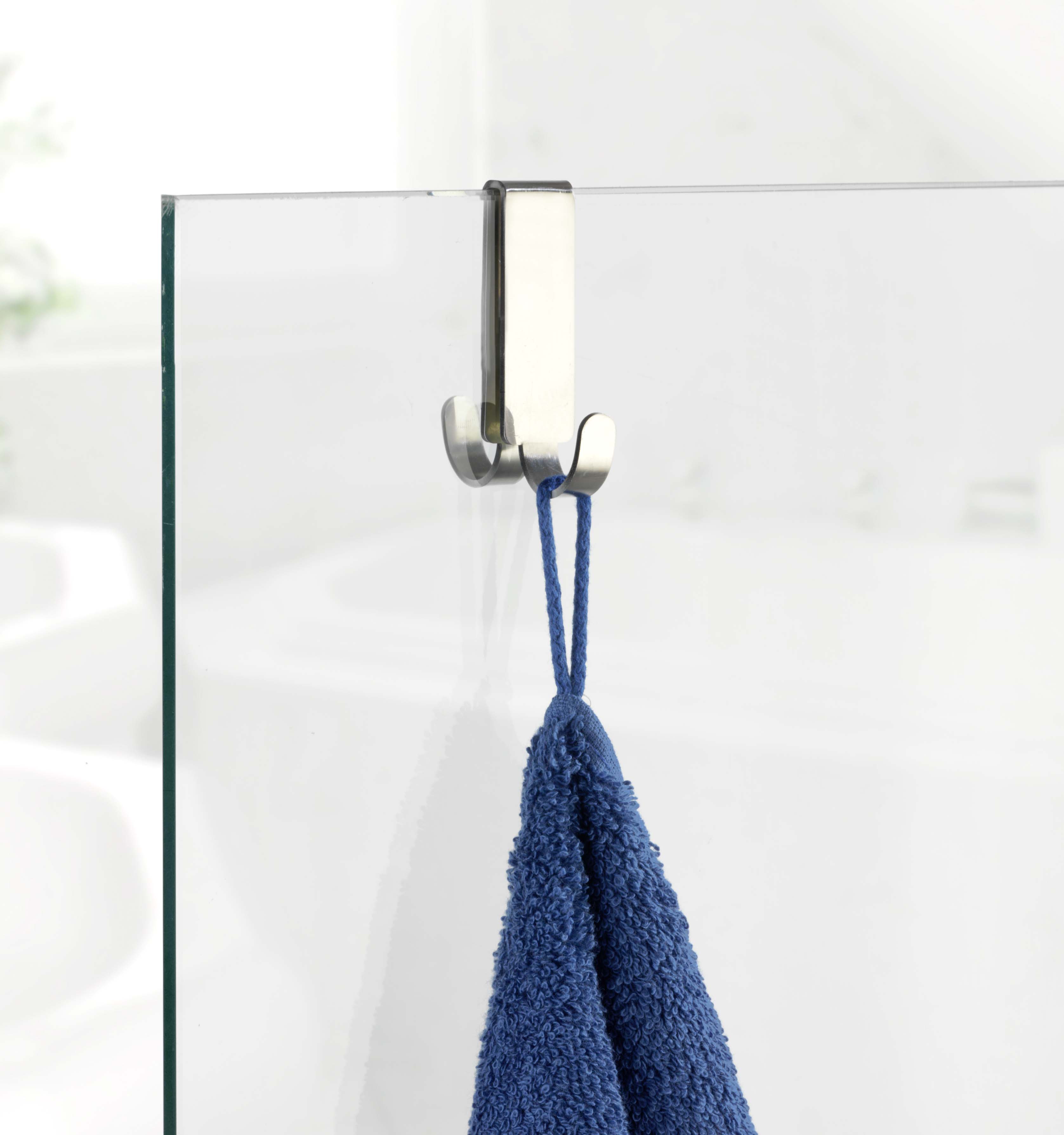 WENKO DOUBLE SHOWER HOOK VIESTE UNO STAINLESS STEEL