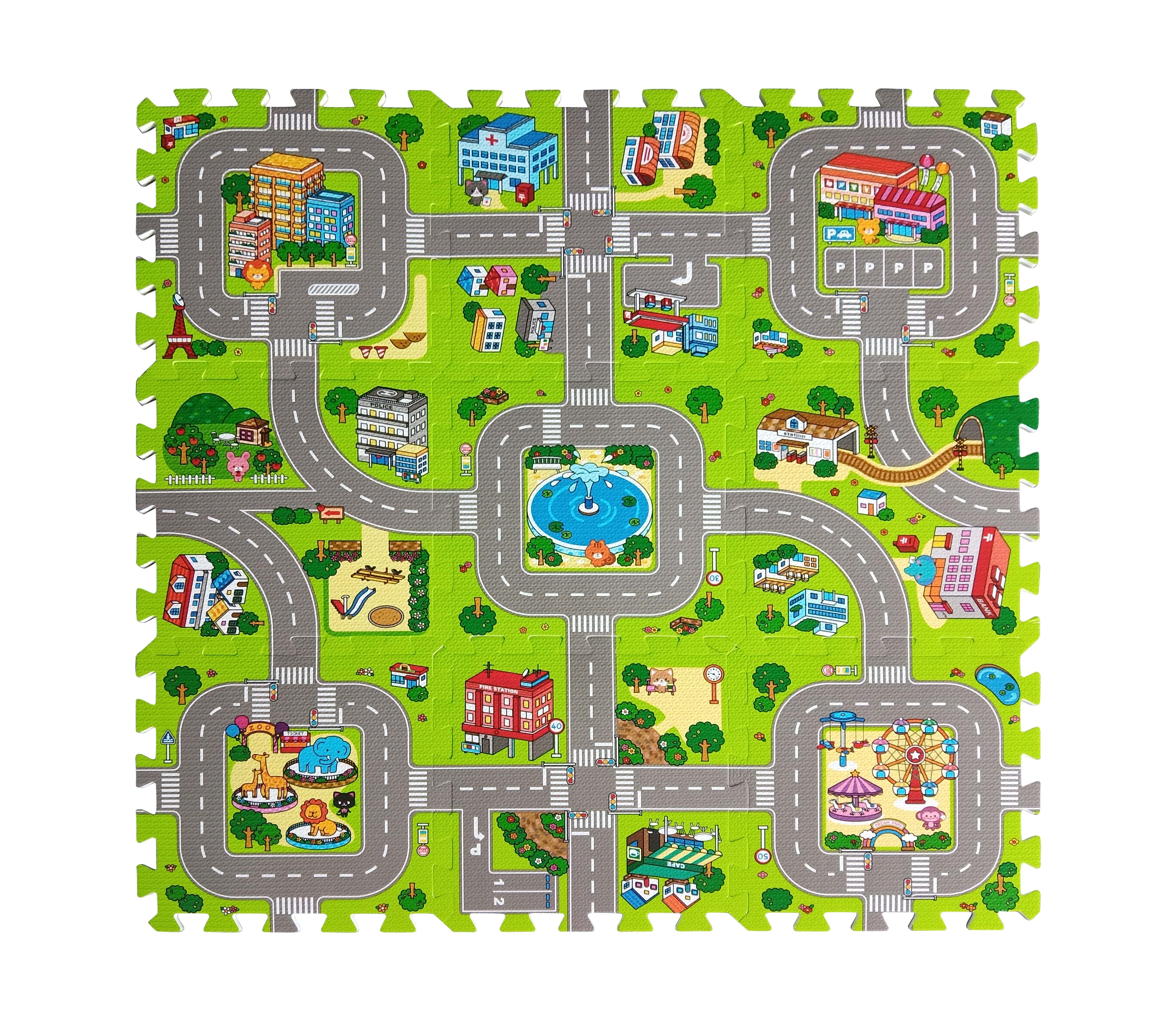 EVA PLAY MAT 30X30X1CM 9PCS