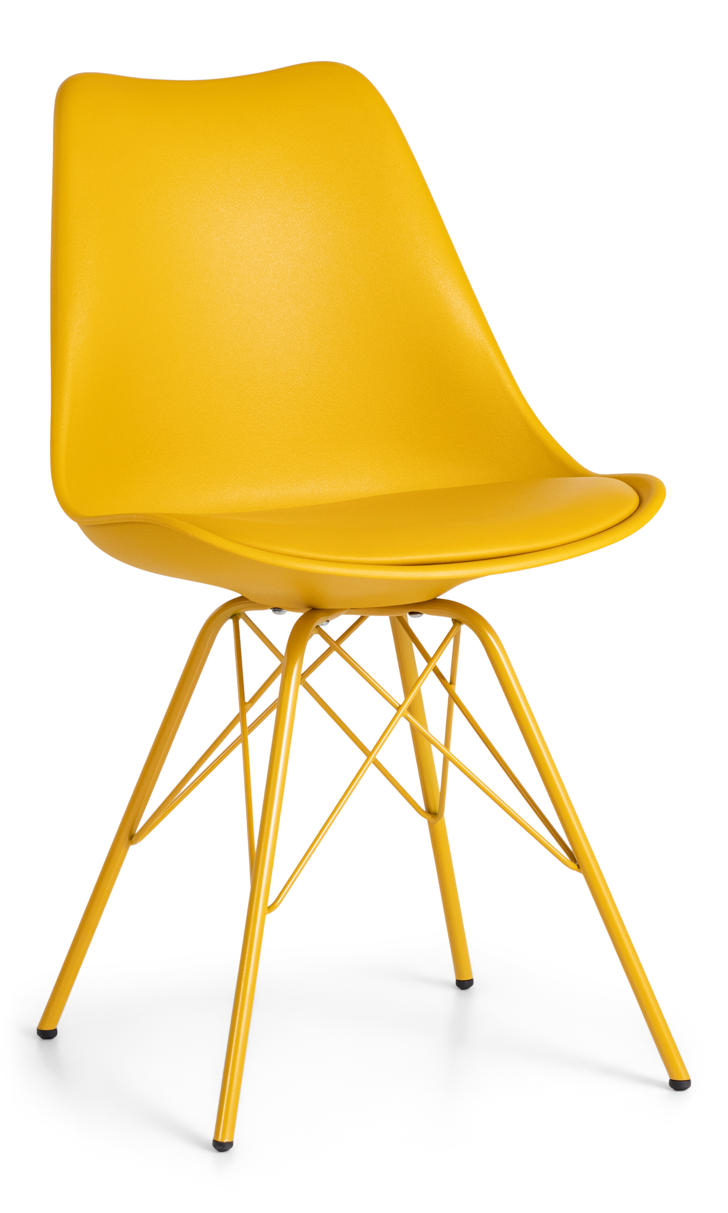 EMMA DINING CHAIR YELLOW 50X87.5X57CM