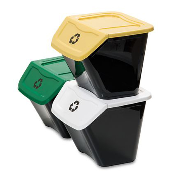 RECYCLING BINS 3PCS 30L