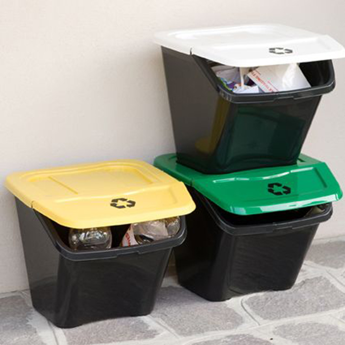 RECYCLING BINS 3PCS 30L