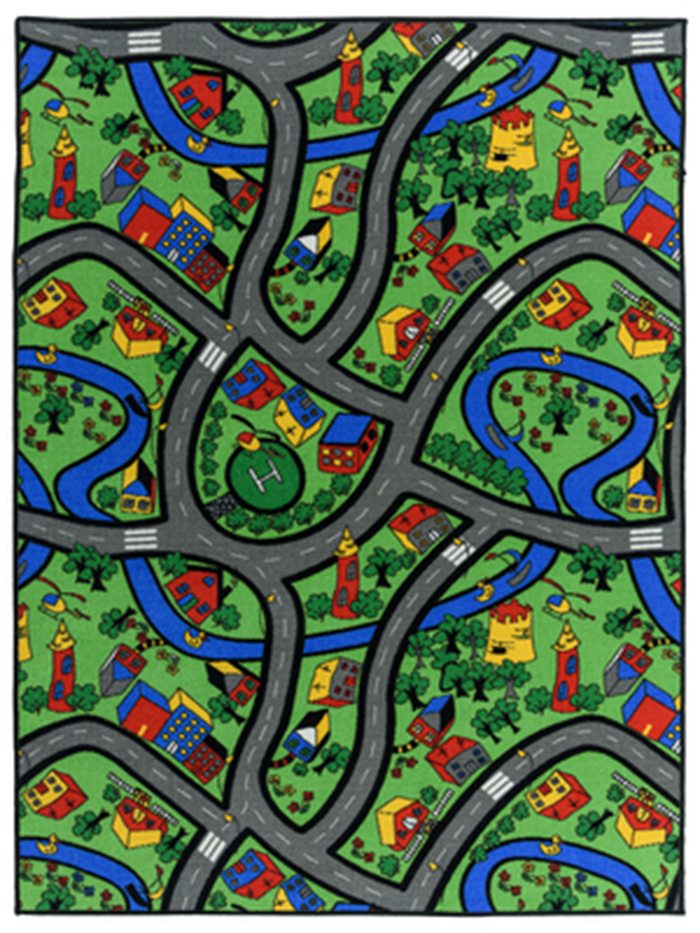 PLAYROOM ROADS 133X180CM