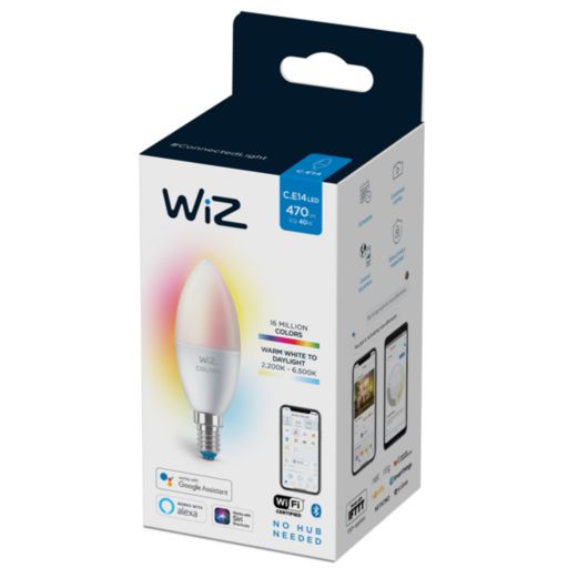 WIZ WI FI BLE 40W C37 E14 RGB