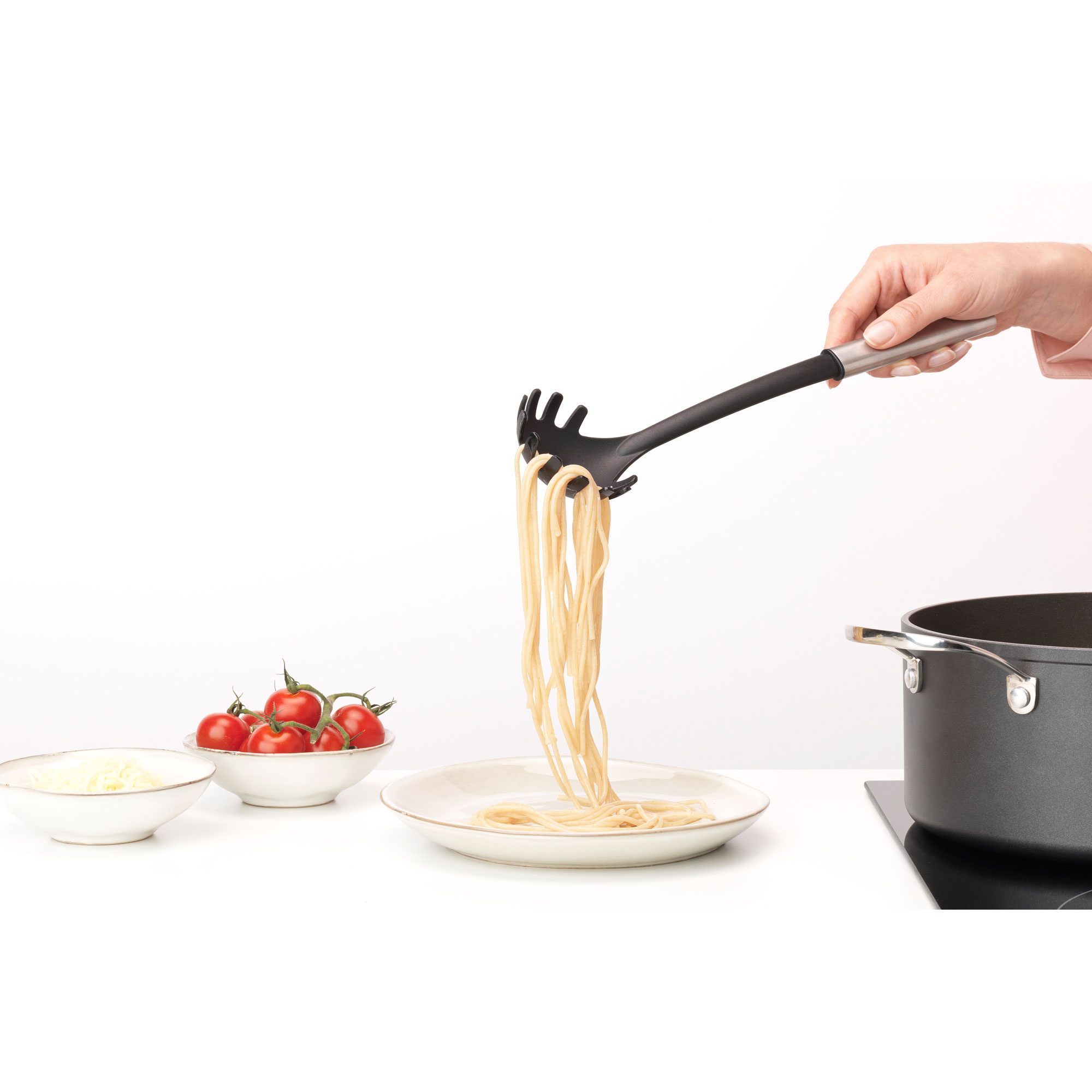 BRABANTIA NON-STICK SPAGHETTI SPOON MATT STEEL