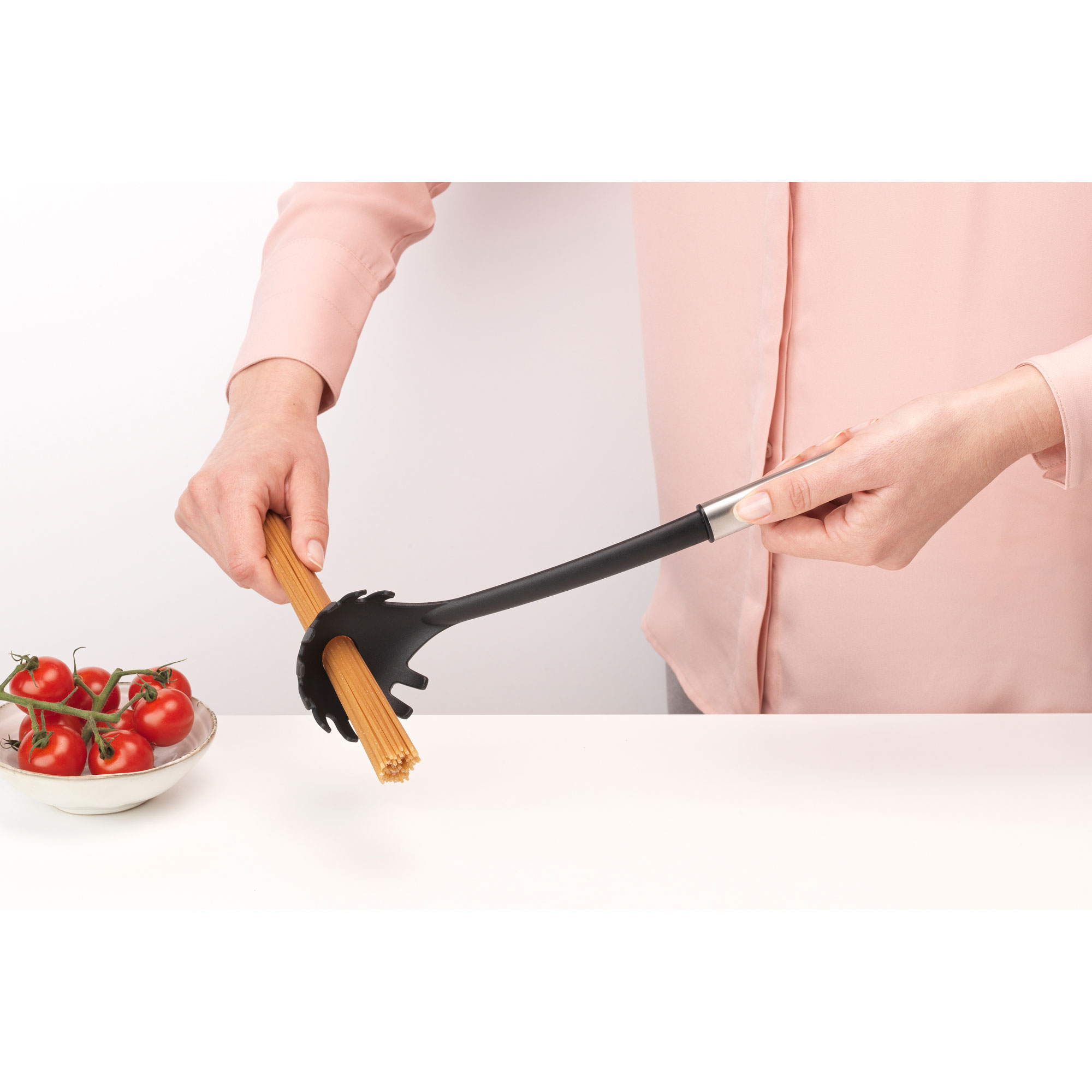 BRABANTIA NON-STICK SPAGHETTI SPOON MATT STEEL