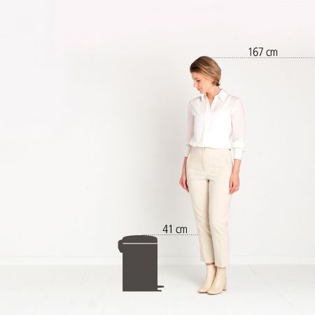 BRABANTIA NEW ICON PEDAL BIN 12L CHAMPANGE