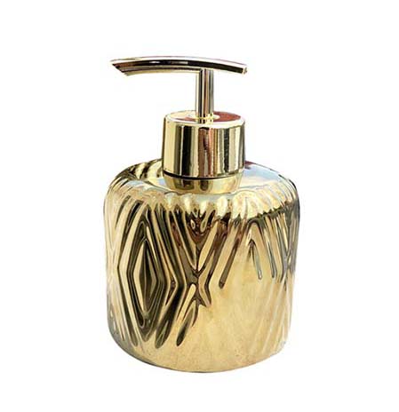 LIFESTYLE DISPENSER GEO PATTERN GOLD 1PCS